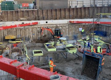 Brandon Road - Main option 2 Islington CFA Secant cased load bearing wall piles piling GMP GM Piling CFA Piling contractor specialist subcontractor nationwide London Cambridge