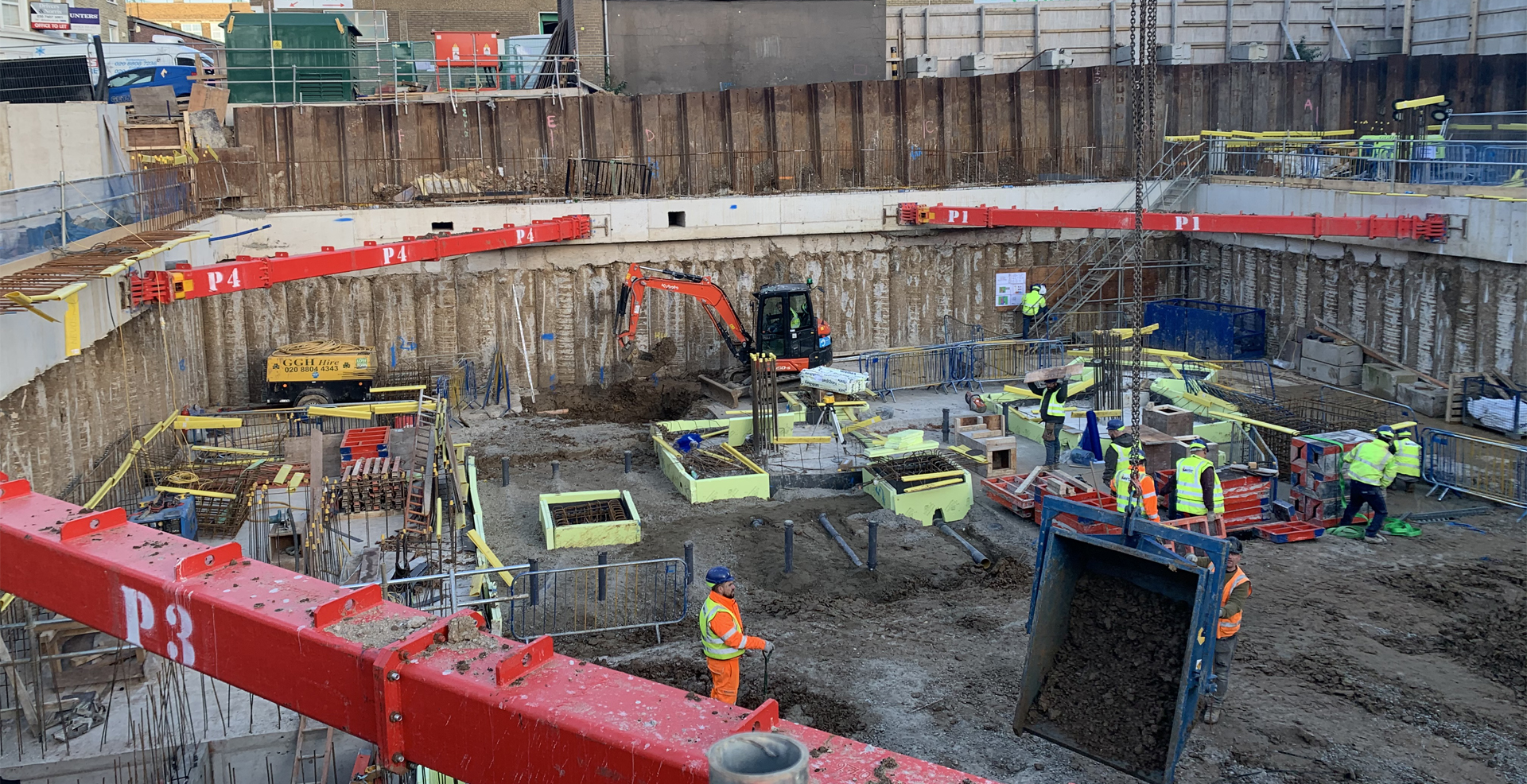 Brandon Road - Main option 2 Islington CFA Secant cased load bearing wall piles piling GMP GM Piling CFA Piling contractor specialist subcontractor nationwide London Cambridge