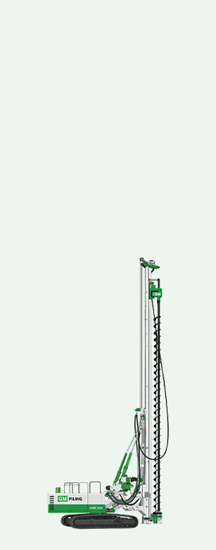 HBR204 Hutte Restricted access CFA SFA Piling rig