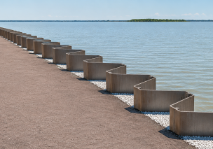 sheet piling wall coast retaining marine flood defence